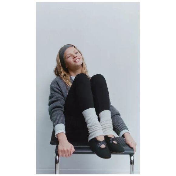Zara Other - Zara‎ Kids Girls Black Ribbed Leggings 14